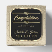 Ballotins Elégante Parties scintillant noire et or (Haut)