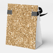 Ballotins Élégante Parties scintillant Or moderne Monogramme (Arrière)