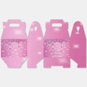 Ballotins Élégante Parties scintillant rose chaud Bacheloret (Déplié)