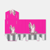 Ballotins Élégante Parties scintillant rose chaud haute chau (Déplié)