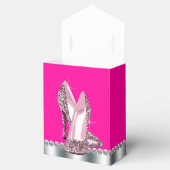 Ballotins Élégante Parties scintillant rose chaud haute chau (Ouvert)