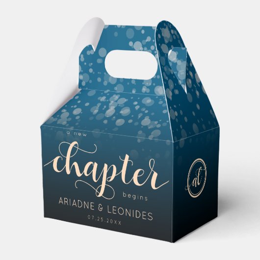 Ballotins Elégante Pêche Océanique Bleu Mariage Un Nouveau C (Arrière)