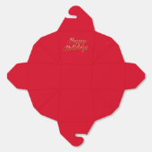 Ballotins Élégante Red Gold Holiday Party (Déplié)