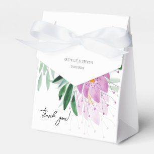 Ballotins Élégante Romantique Fleur Violet Pourpre Aquarelle