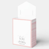 Ballotins Élégante rose Fleurs Baby shower Merci (Ouvert)