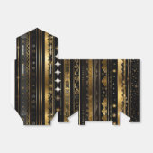 Ballotins Élégante Tente Verticale Noir Et Or (Déplié)