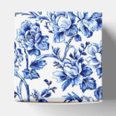 Ballotins Elégante toile florale bleu et blanc (Haut)