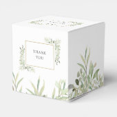 Ballotins Elégante verdure Botanique Mariage Favor Box (Arrière)