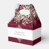 Ballotins Elégante verdure Bourgogne Mariage (Arrière)