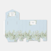 Ballotins Élégante verdure Foliage Bébé Garçon Douche Bleue (Déplié)