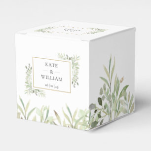 Ballotins Elégante verdure Foliage Mariage Favor Box