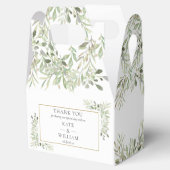 Ballotins Elégante verdure Mariage Favor Box (Ouvert)