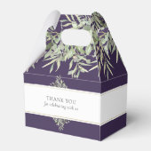 Ballotins Elégante verdure Mariage violet Merci (Arrière)