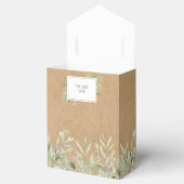 Ballotins Élégante verdure Rustique Mariage Kraft (Ouvert)