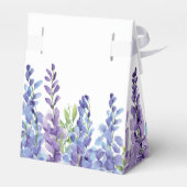 Ballotins Élégante Violet Violet Florales Mariage Favor Box (Arrière)