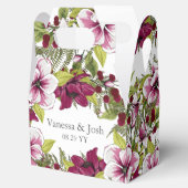 Ballotins Élégantes fleurs blanches de Magenta et plantes ve (Ouvert)