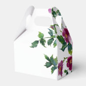 Ballotins Élégantes fleurs sauvages rose foncé aquarelle mod (Arrière)