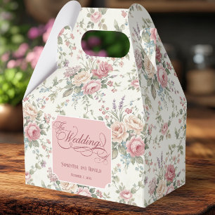 Ballotins Élégantes Roses Pastel Mariage Shabby Chic 