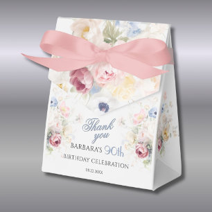 Ballotins Élégants cadeaux de 90e anniversaire aux fleurs pe