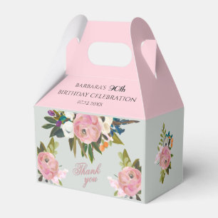 Ballotins Élégants cadeaux de 90e anniversaire aux fleurs pe