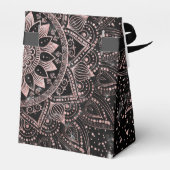 Ballotins Elégants pointes Roses en or marbre Mandala (Arrière)