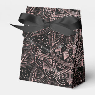 Ballotins Elégants pointes Roses en or marbre Mandala