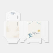 Ballotins Élément de douche bébé éléphant et fille aquarelle (Déplié)