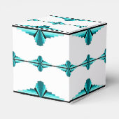 Ballotins Éléments Art déco en vert turquoise (Arrière)