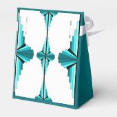Ballotins Éléments Art déco en vert turquoise (Arrière)