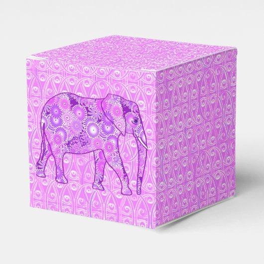 Ballotins Éléphale tourbillon fractal - violet et orchidée (Verso)
