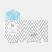 Ballotins Eléphant bleu, blanc et gris (Déplié)