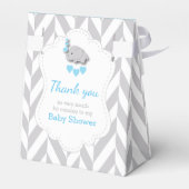 Ballotins Eléphant bleu, blanc et gris (Arrière)