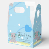 Ballotins Elephant Coeurs Bleus Ballotin de ballon (Ouvert)