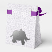 Ballotins éléphant d'argent - ballotin blanc (Arrière)