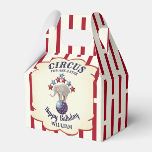 Ballotins Éléphant de cirque vintage pour anniversaire