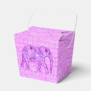 Ballotins Éléphant en spirale fractale - violet et orchidée