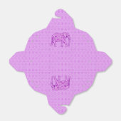 Ballotins Eléphant fleur - améthyste violet (Déplié)