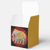 Ballotins Eléphant Indien inscrit rouge et or (Ouvert)