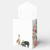 Ballotins Eléphant mignon & Giraffe Fille Baby shower Floral (Ouvert)