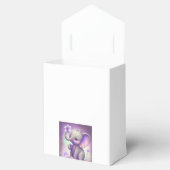 Ballotins Eléphant mignon violet Ballotin d'anniversaire (Ouvert)