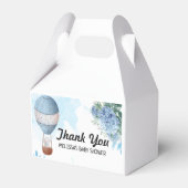 Ballotins Eléphant montgolfière bleu hydrangée merci (Verso)