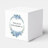 Ballotins Eléphant montgolfière bleu hydrangée merci (Arrière)