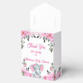 Ballotins Eléphant rose Favoriser cadeau Ballotin floral (Ouvert)