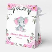 Ballotins Eléphant rose Favoriser cadeau Ballotin floral (Arrière)
