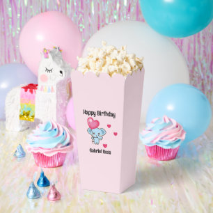 Ballotins Éléphant rose mignon anniversaire