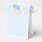 Ballotins Elephant Safari Boho Blue Merci Baby shower (Arrière)