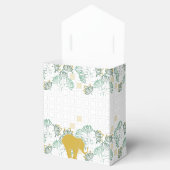Ballotins Elephant Safari Floral Vert Or | BABY SHOWER (Ouvert)