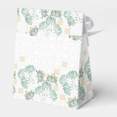 Ballotins Elephant Safari Floral Vert Or | BABY SHOWER (Arrière)