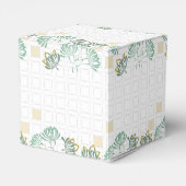 Ballotins Elephant Safari Floral Vert Or | BABY SHOWER (Arrière)