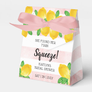 Ballotins Elle a trouvé sa douche de mariage au citron Main